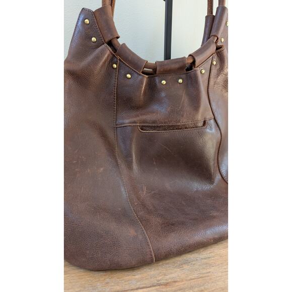 Hobo Brand Leather Handbag with gold studs - Picture 8 of 16